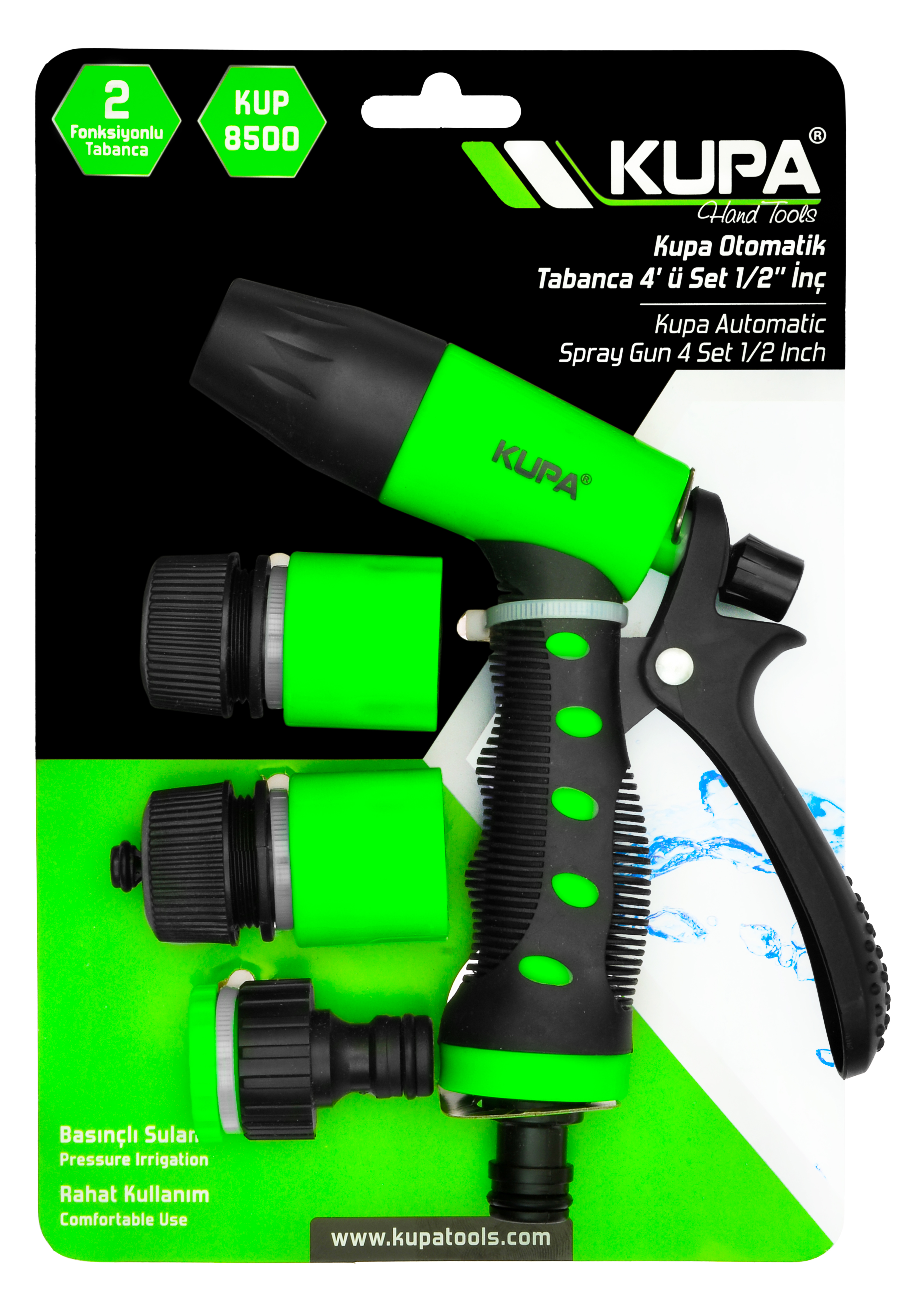 KUPA OTOMATİK TABANCA 4'LÜ SET 1/2"